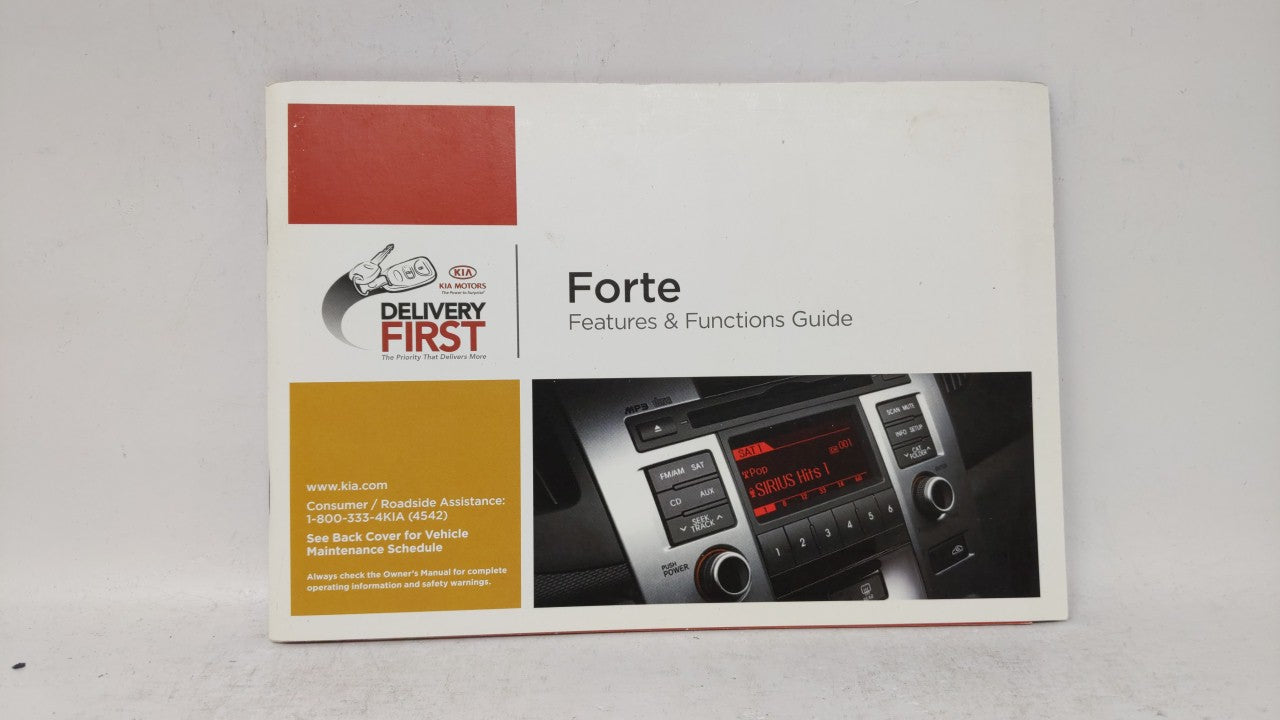 2011 Kia Forte Owners Manual Book Guide OEM Used Auto Parts - Oemusedautoparts1.com