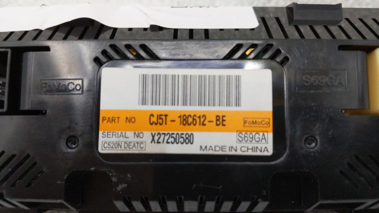 2015-2016 Ford Escape Climate Control Module Temperature AC/Heater Replacement P/N:CJ5T-18C612-BE Fits 2015 2016 OEM Used Auto Parts - Oemusedautoparts1.com