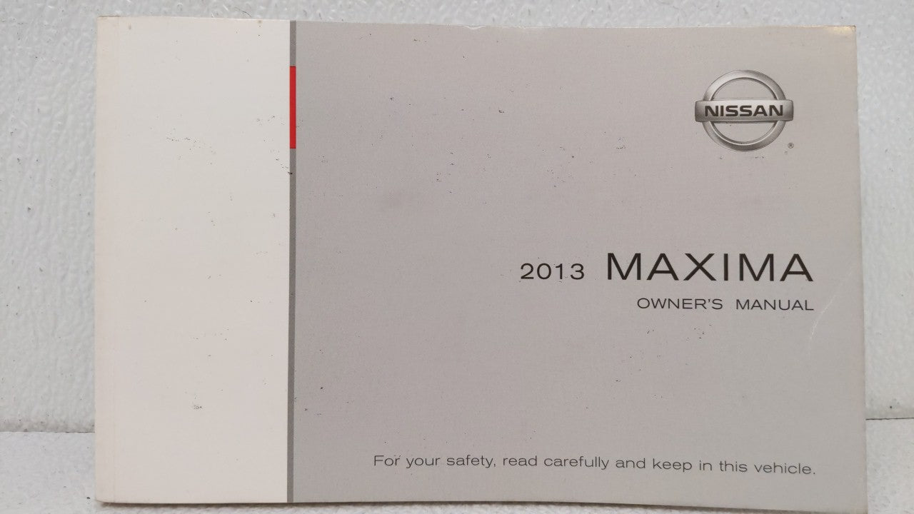 2013 Nissan Maxima Owners Manual Book Guide OEM Used Auto Parts - Oemusedautoparts1.com
