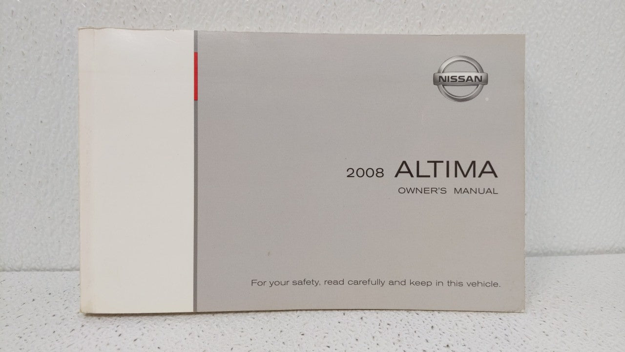 2008 Nissan Altima Owners Manual Book Guide OEM Used Auto Parts - Oemusedautoparts1.com