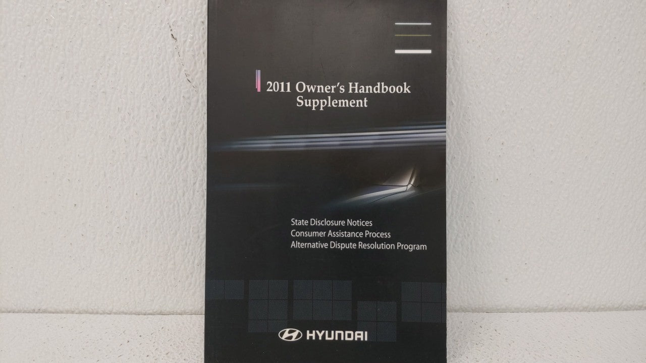 2011 Hyundai Sonata Owners Manual Book Guide OEM Used Auto Parts - Oemusedautoparts1.com