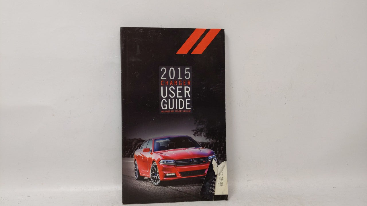 2015 Dodge Charger Owners Manual Book Guide OEM Used Auto Parts - Oemusedautoparts1.com