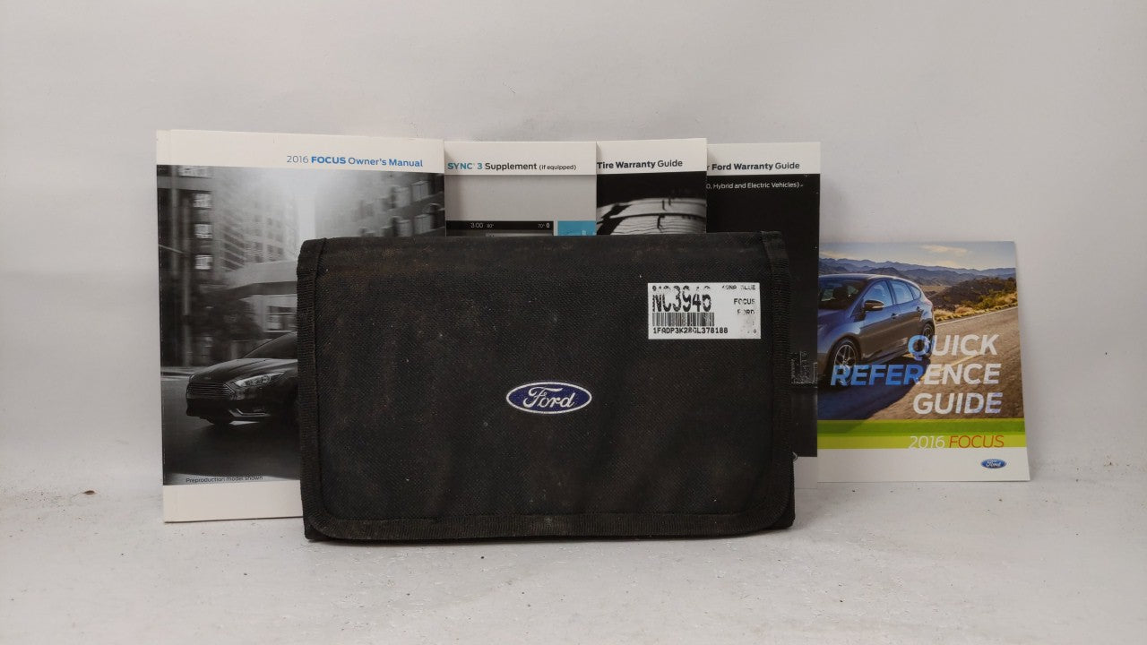 2016 Ford Focus Owners Manual Book Guide OEM Used Auto Parts - Oemusedautoparts1.com