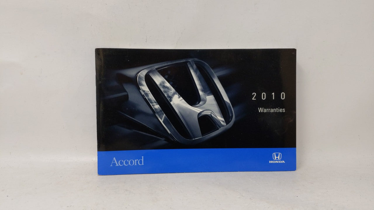 2010 Honda Accord Owners Manual Book Guide OEM Used Auto Parts - Oemusedautoparts1.com