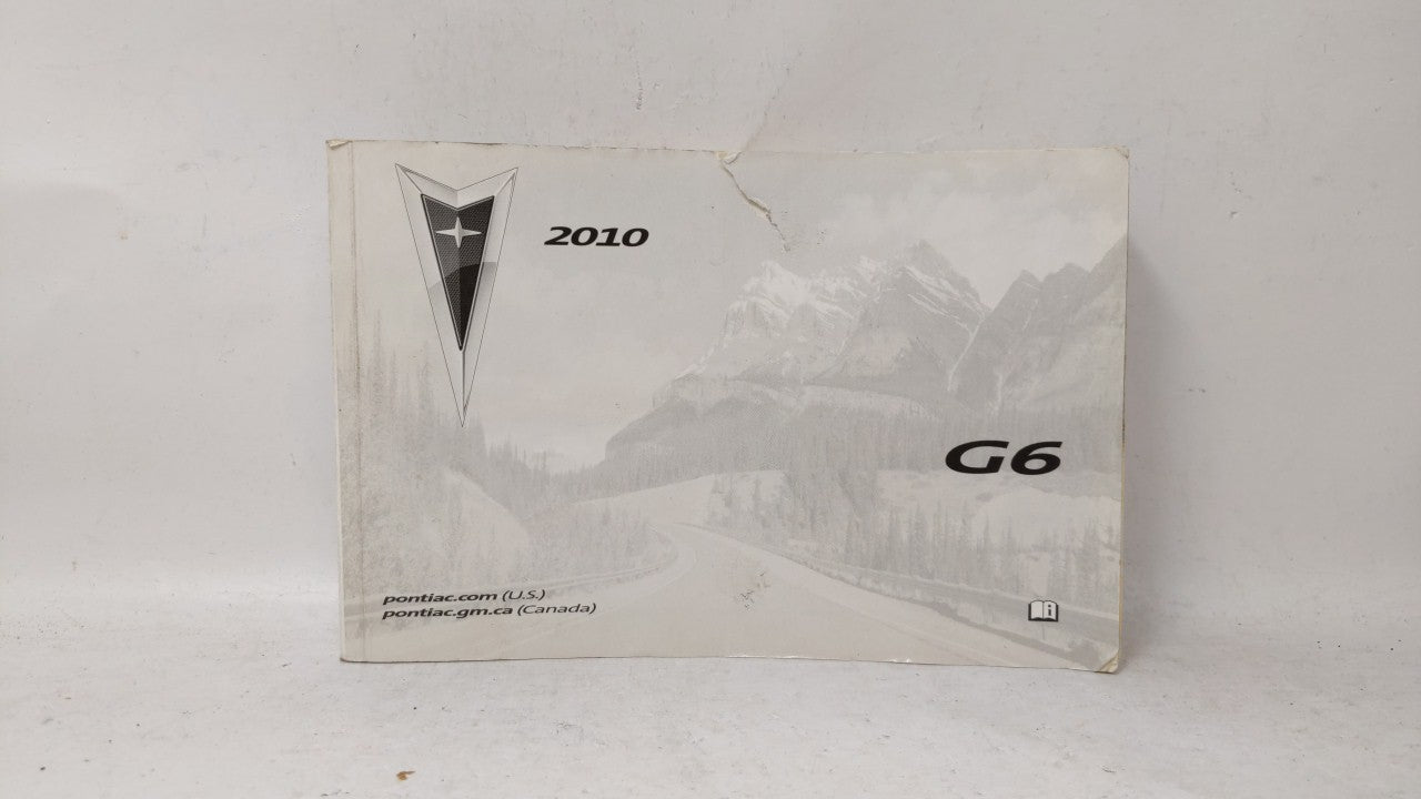 2010 Pontiac G6 Owners Manual Book Guide OEM Used Auto Parts - Oemusedautoparts1.com