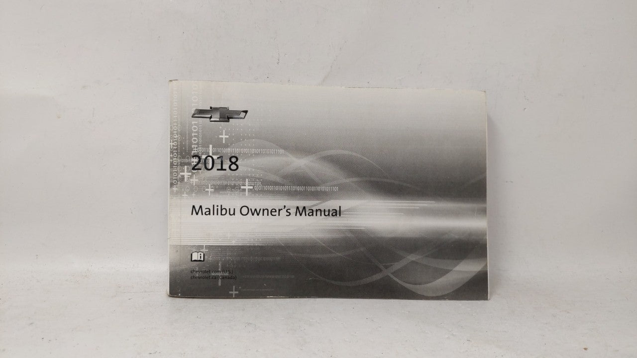 2018 Chevrolet Malibu Owners Manual Book Guide OEM Used Auto Parts - Oemusedautoparts1.com