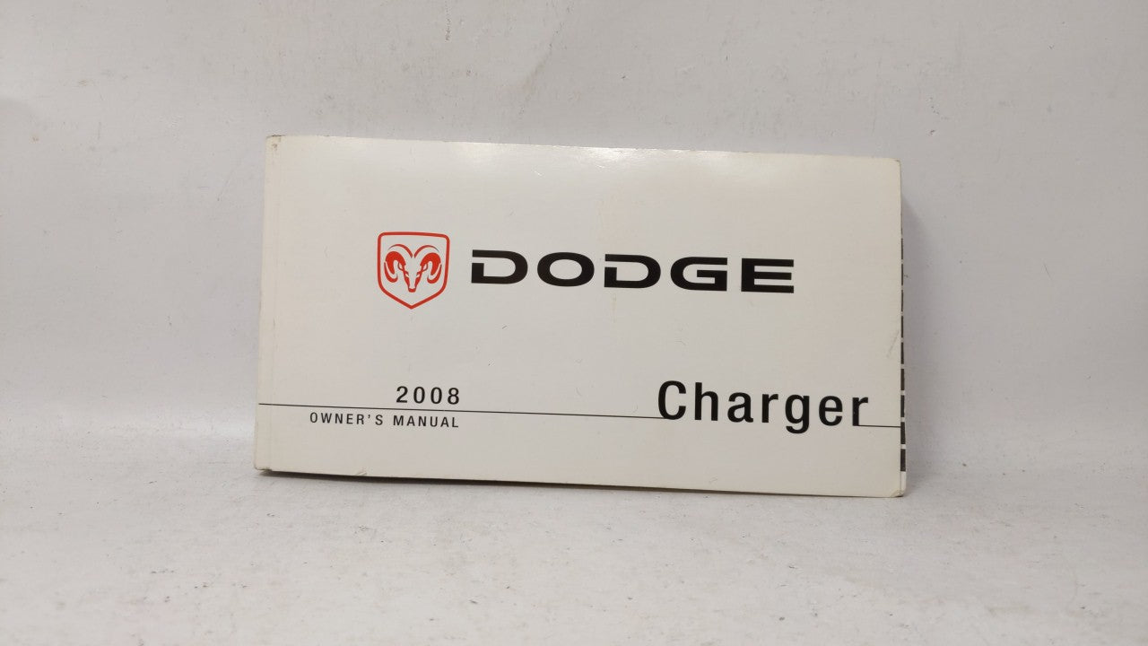 2008 Dodge Charger Owners Manual Book Guide OEM Used Auto Parts - Oemusedautoparts1.com