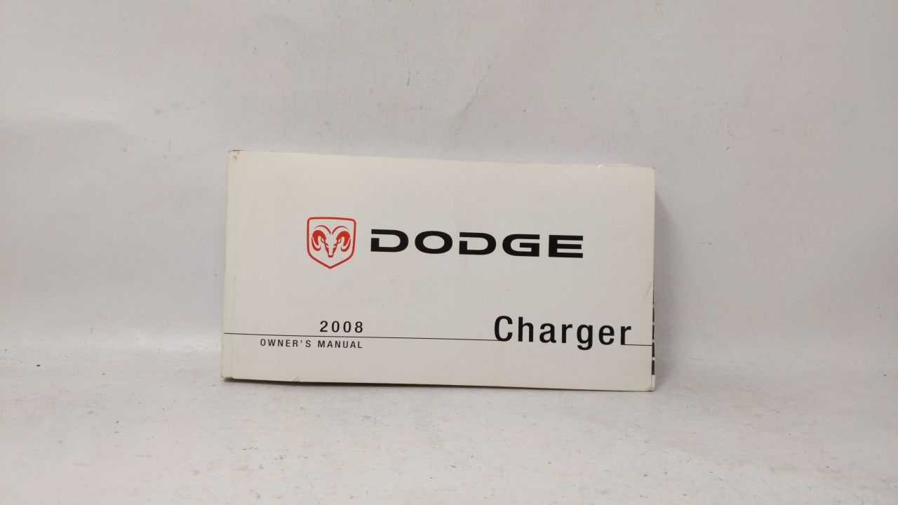 2008 Dodge Charger Owners Manual Book Guide OEM Used Auto Parts - Oemusedautoparts1.com