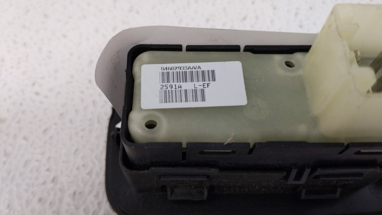 2011 Dodge Avenger Driver Left Rear Power Window Switch 04602933aa - Oemusedautoparts1.com