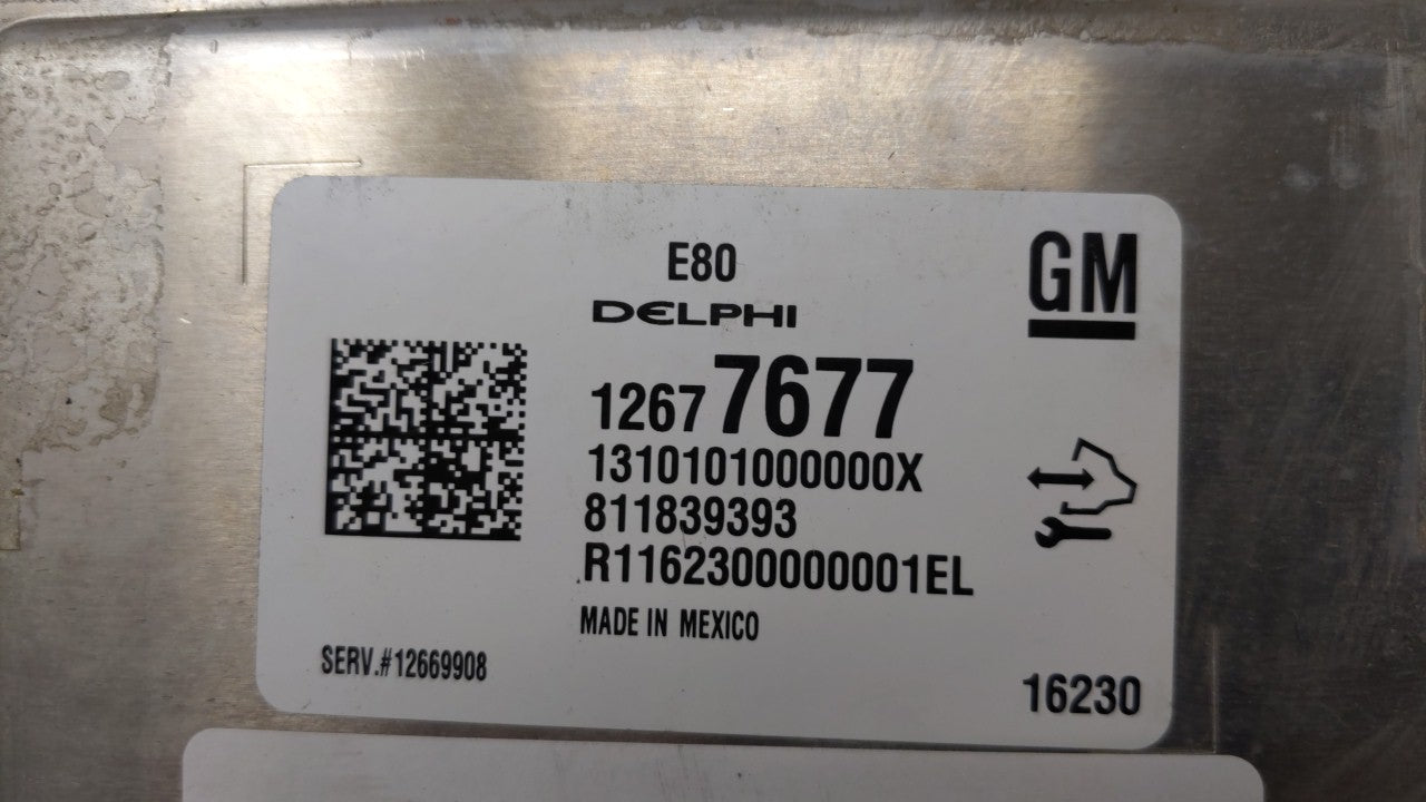 2017 Chevrolet Camaro PCM Engine Computer ECU ECM PCU OEM P/N:12677677 12686384 Fits 2018 OEM Used Auto Parts - Oemusedautoparts1.com