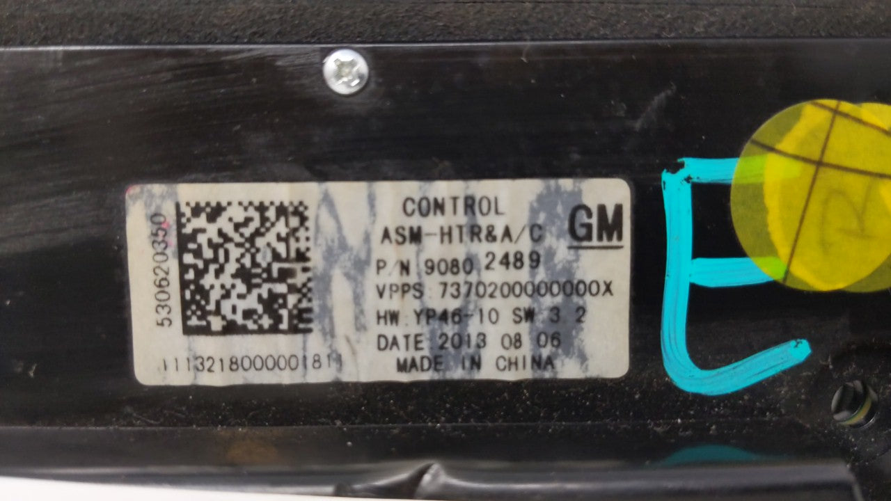 2014-2016 Buick Lacrosse Ac Heater Climate Control Temperature Oem 77411 - Oemusedautoparts1.com