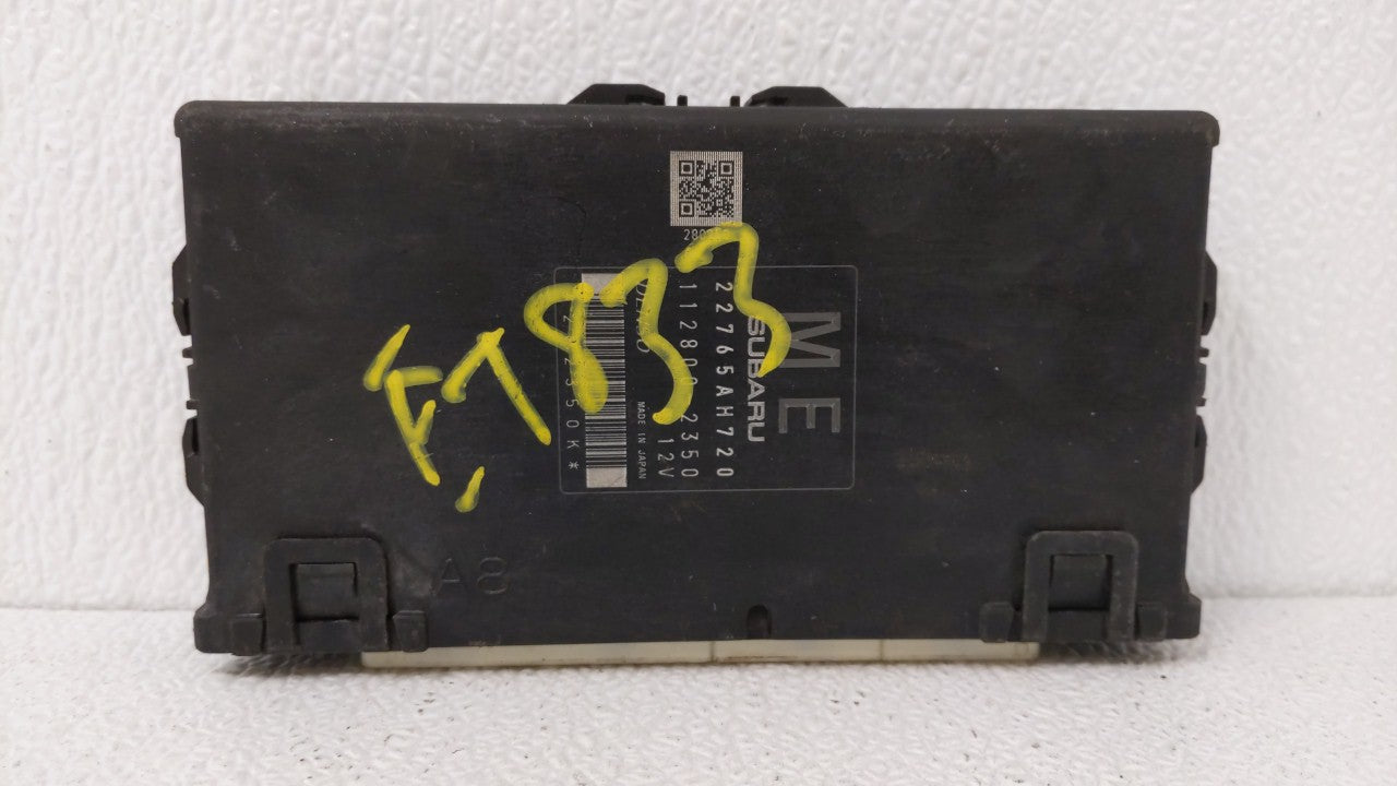 2016-2016 Subaru Impreza Engine Computer Ecu Pcm Ecm Pcu Oem 22765ah720 121587 - Oemusedautoparts1.com