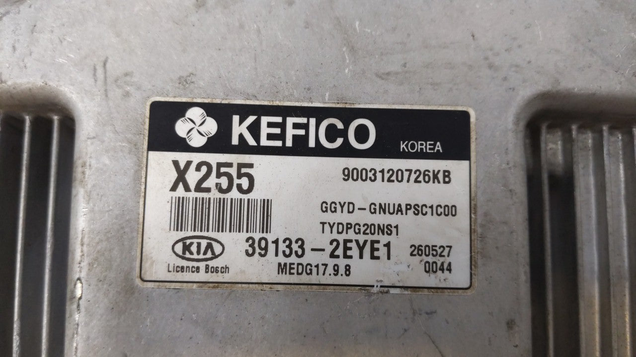 2016 Kia Forte PCM Engine Computer ECU ECM PCU OEM P/N:39133-2EYE1 Fits OEM Used Auto Parts - Oemusedautoparts1.com