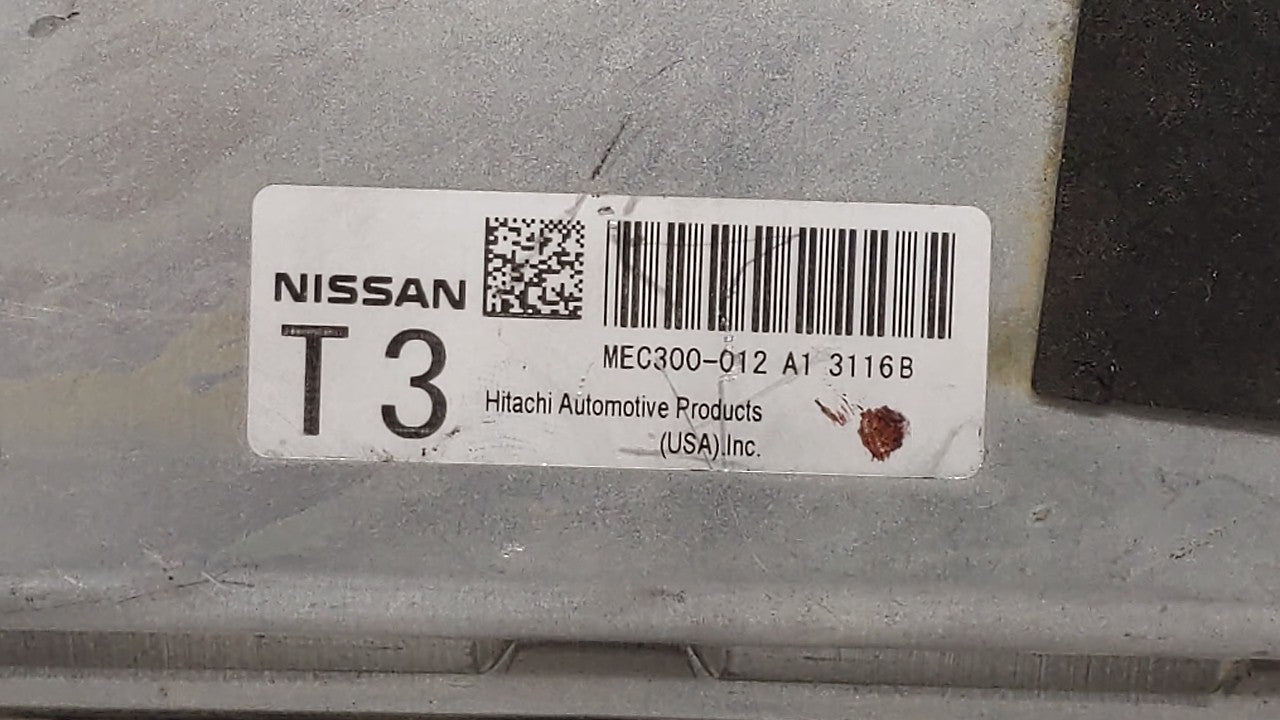 2013-2014 Nissan Altima PCM Engine Computer ECU ECM PCU OEM P/N:MEC300-012 A1 MEC300-052 Fits 2013 2014 OEM Used Auto Parts - Oemusedautoparts1.com