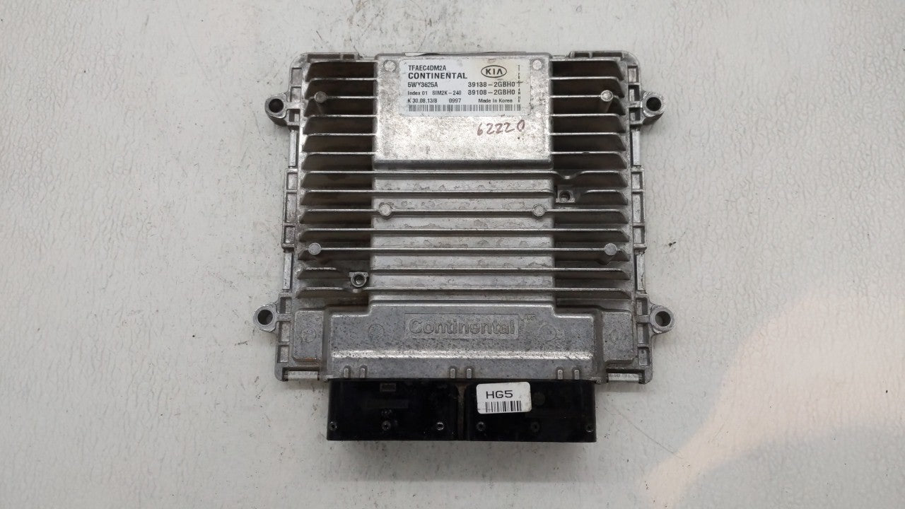 2014-2015 Kia Optima PCM Engine Computer ECU ECM PCU OEM P/N:39138-2GBH0 39108-2GBH0 Fits 2014 2015 OEM Used Auto Parts - Oemusedautoparts1.com