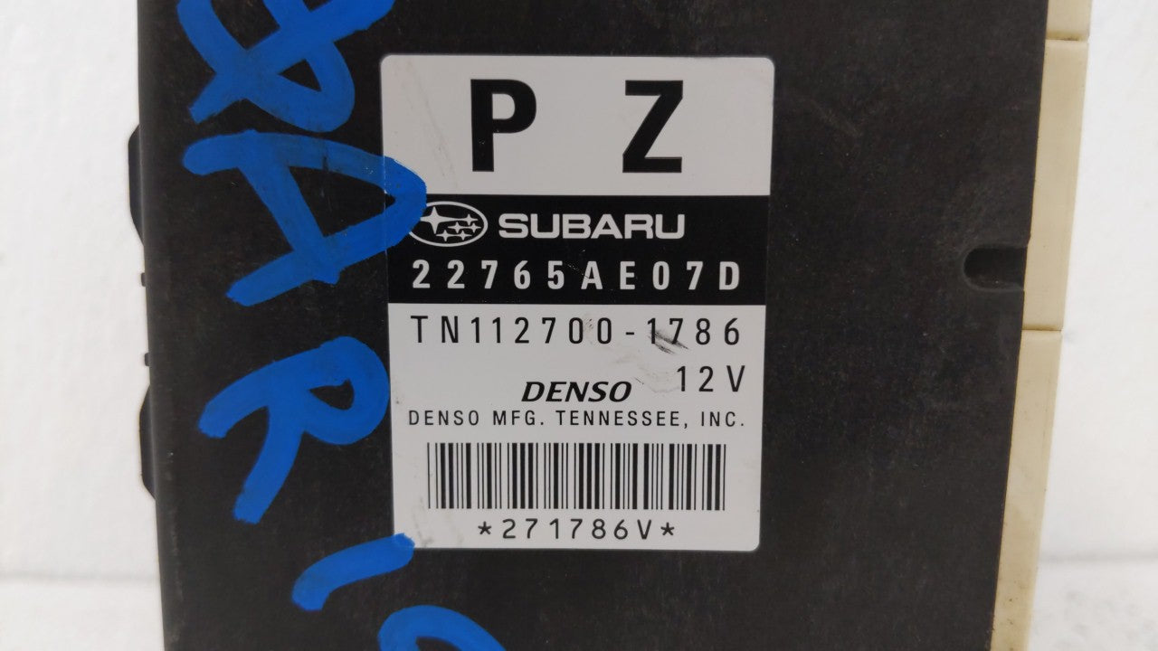 2013-2014 Subaru Legacy PCM Engine Computer ECU ECM PCU OEM P/N:22765AE07D Fits 2013 2014 OEM Used Auto Parts - Oemusedautoparts1.com