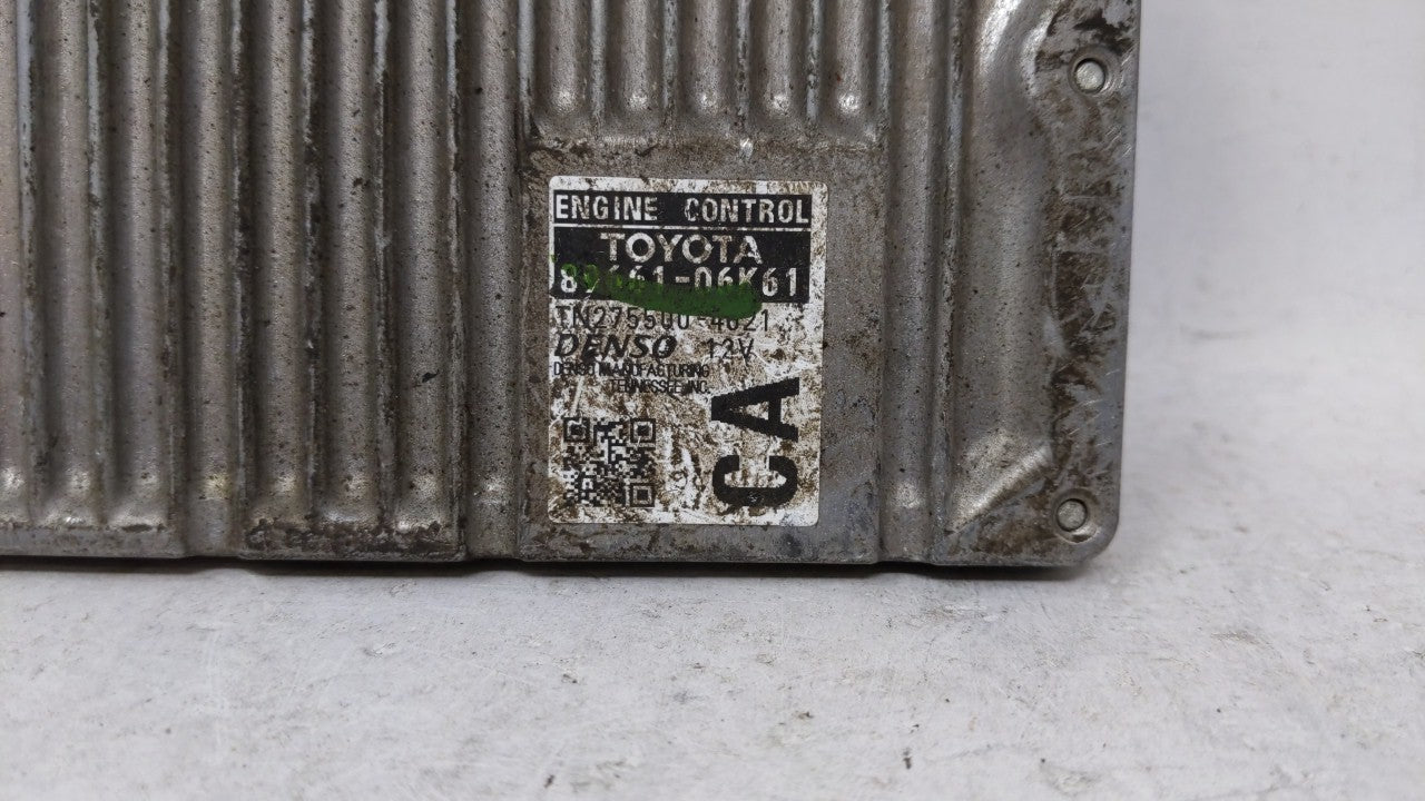 2012-2014 Toyota Camry PCM Engine Computer ECU ECM PCU OEM P/N:89661-06K83 89661-06K63 Fits 2012 2013 2014 OEM Used Auto Parts - Oemusedautoparts1.com