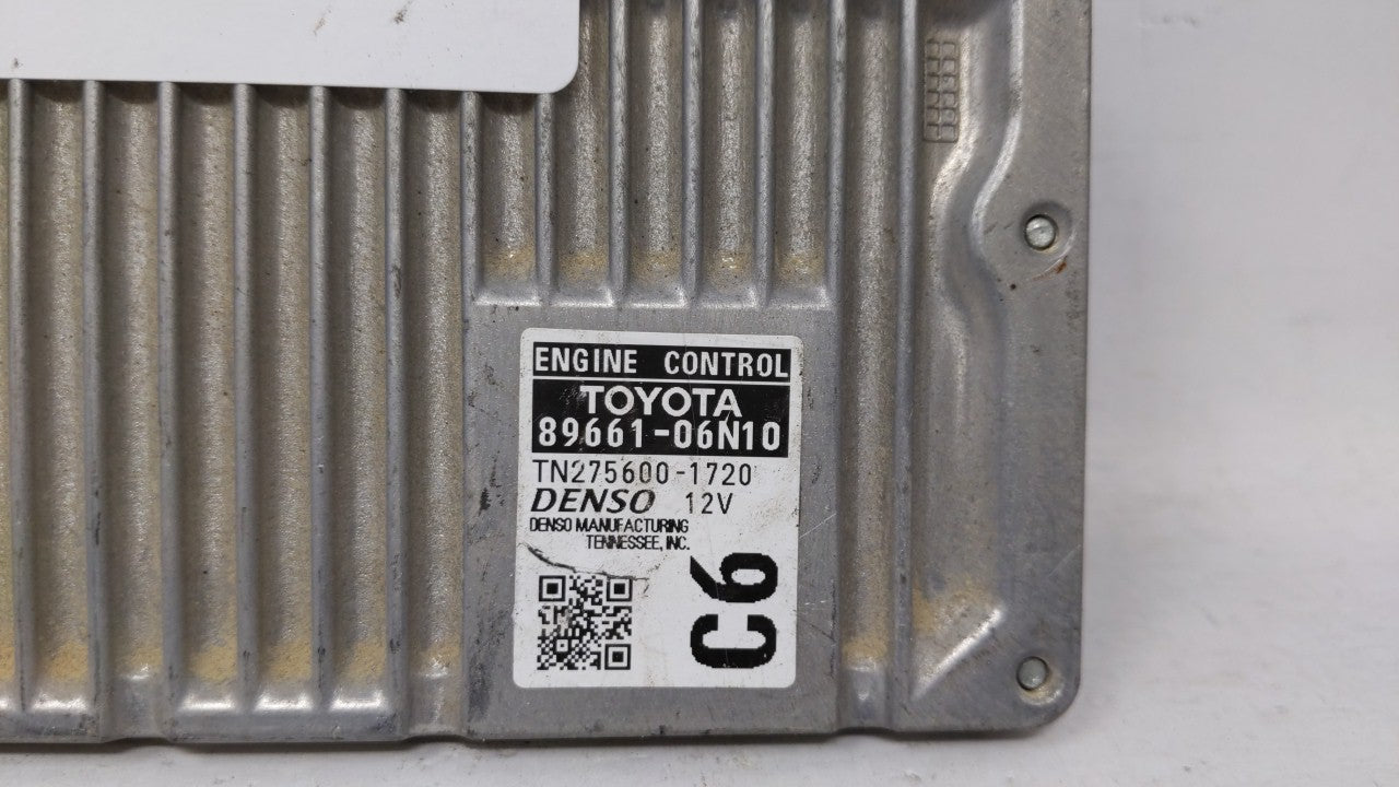 2015 Toyota Camry PCM Engine Computer ECU ECM PCU OEM P/N:89661-06N10 Fits OEM Used Auto Parts - Oemusedautoparts1.com