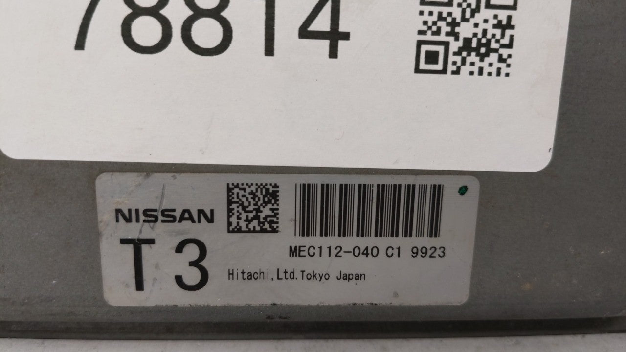 2010 Nissan Rogue PCM Engine Computer ECU ECM PCU OEM P/N:MEC112-040 C1 MEC114-050 B1 Fits OEM Used Auto Parts - Oemusedautoparts1.com