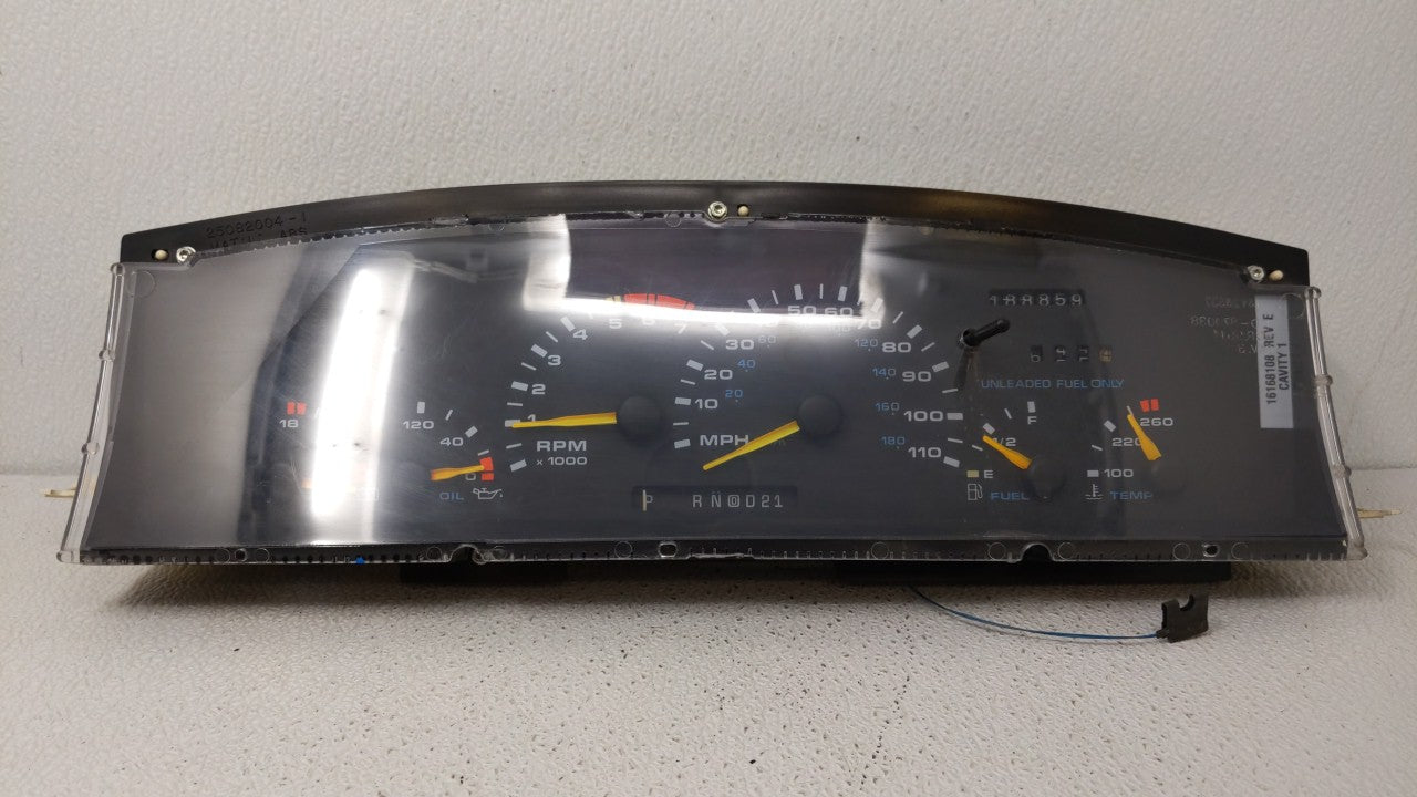 1994 Oldsmobile Silhouette Instrument Cluster Speedometer Gauges Fits OEM Used Auto Parts - Oemusedautoparts1.com