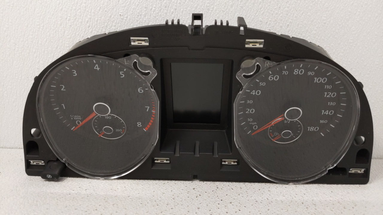 2010-2011 Volkswagen Cc Instrument Cluster Speedometer Gauges P/N:3C8920970M Fits 2010 2011 OEM Used Auto Parts - Oemusedautoparts1.com