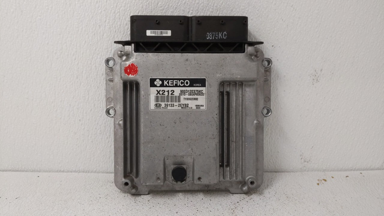 2014 Kia Forte PCM Engine Computer ECU ECM PCU OEM P/N:39133-2EYB2 Fits OEM Used Auto Parts - Oemusedautoparts1.com