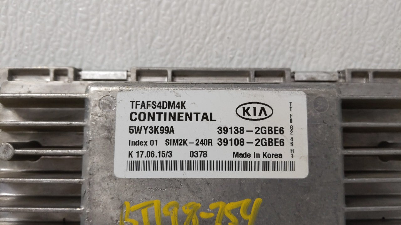 2014-2015 Kia Optima Engine Computer Ecu Pcm Ecm Pcu Oem 79657 - Oemusedautoparts1.com