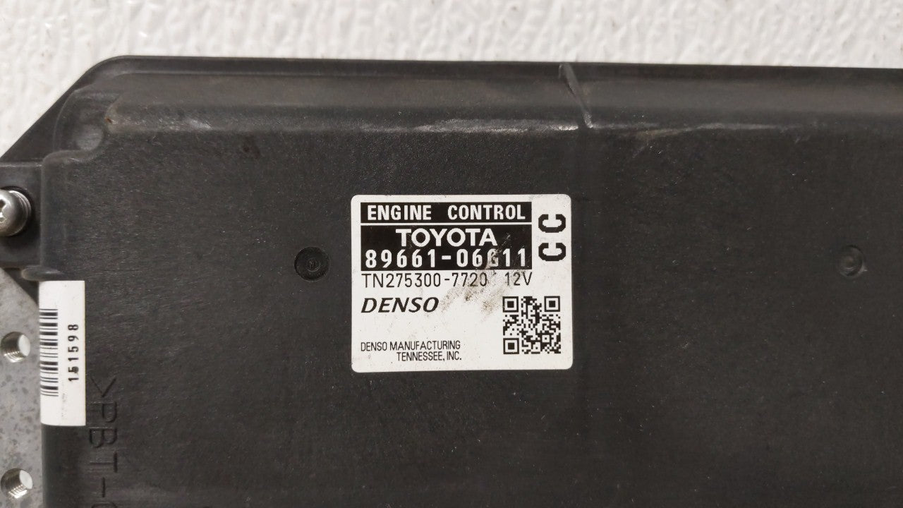 2008-2009 Toyota Camry PCM Engine Computer ECU ECM PCU OEM P/N:89661-06G5 89661-06G11 Fits 2008 2009 OEM Used Auto Parts - Oemusedautoparts1.com