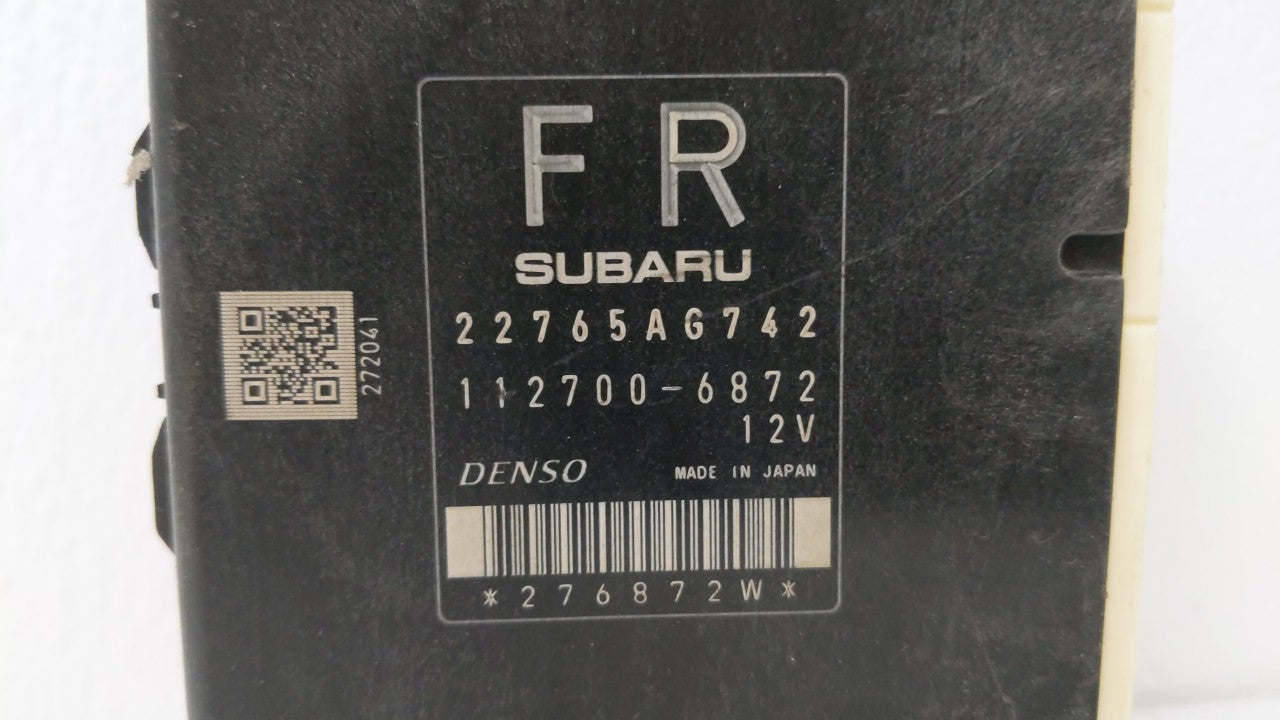 2015-2016 Subaru Forester PCM Engine Computer ECU ECM PCU OEM P/N:22765AG742 Fits 2015 2016 OEM Used Auto Parts - Oemusedautoparts1.com
