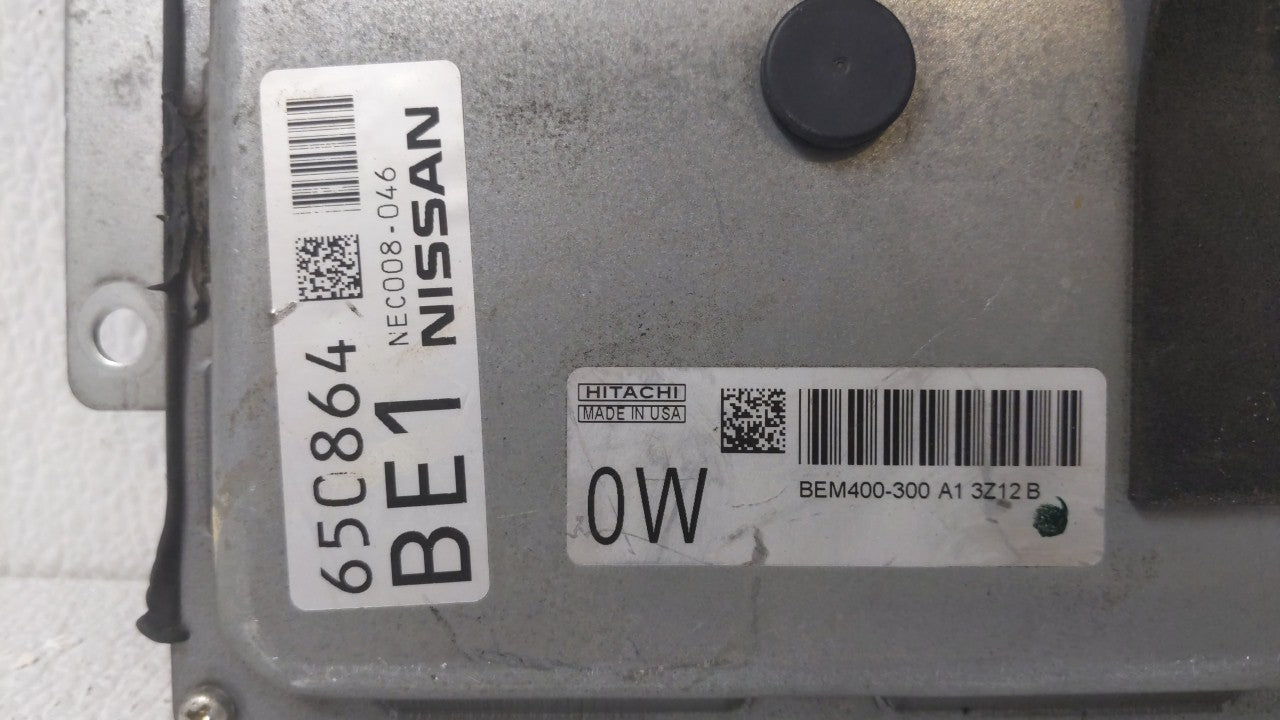 2013-2014 Nissan Altima PCM Engine Computer ECU ECM PCU OEM P/N:BEM400-300 MEC300-012 A1 Fits 2013 2014 OEM Used Auto Parts - Oemusedautoparts1.com