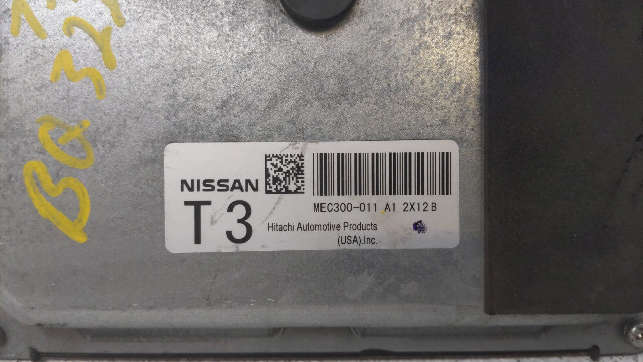 2013-2014 Nissan Altima PCM Engine Computer ECU ECM PCU OEM P/N:BEM400-300 MEC300-012 A1 Fits 2013 2014 OEM Used Auto Parts - Oemusedautoparts1.com