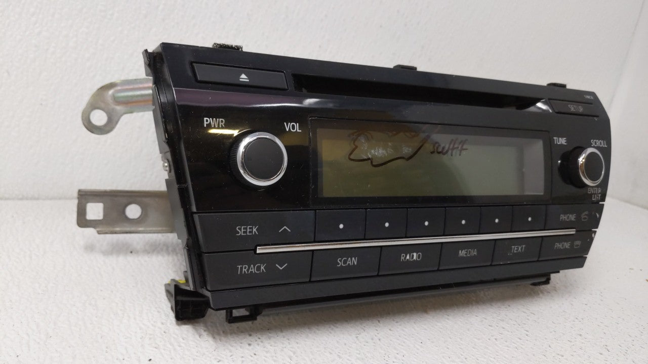 2014 Toyota Corolla Radio AM FM Cd Player Receiver Replacement P/N:86120-02F60 Fits 2015 2016 OEM Used Auto Parts - Oemusedautoparts1.com