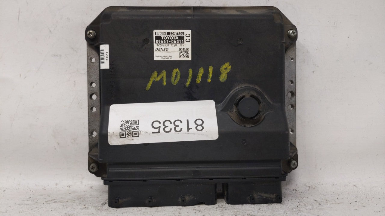 2008-2009 Toyota Camry PCM Engine Computer ECU ECM PCU OEM P/N:89661-06G5 89661-06G11 Fits 2008 2009 OEM Used Auto Parts - Oemusedautoparts1.com