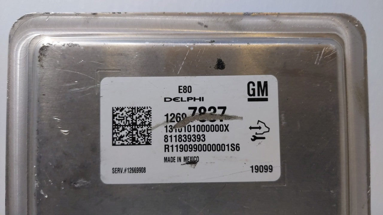 2017-2018 Chevrolet Cruze PCM Engine Computer ECU ECM PCU OEM P/N:12680876 12677677 Fits 2017 2018 2019 OEM Used Auto Parts - Oemusedautoparts1.com