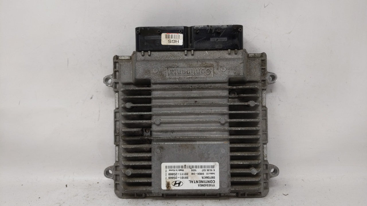 2011-2014 Hyundai Sonata PCM Engine Computer ECU ECM PCU OEM P/N:39101-2G668 39111-2G668 Fits 2011 2012 2013 2014 OEM Used Auto Parts - Oemusedautoparts1.com