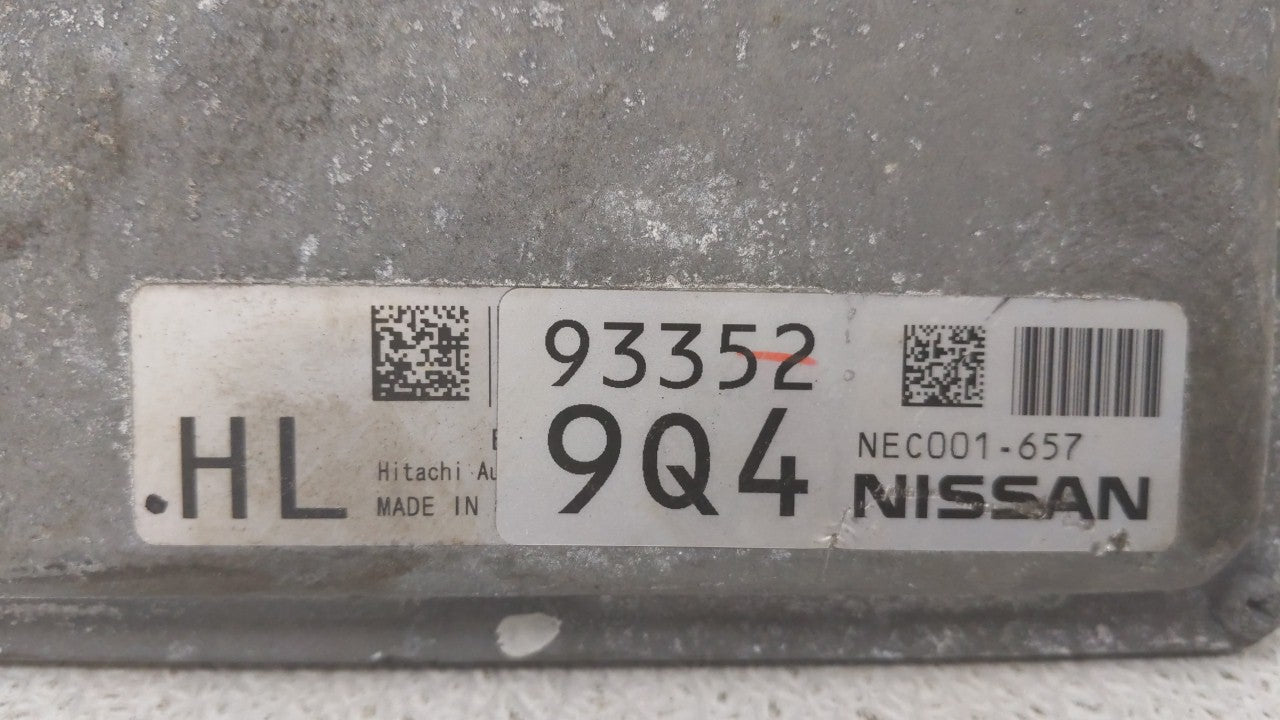 2013-2015 Nissan Rogue PCM Engine Computer ECU ECM PCU OEM P/N:NEC001-657 NEC005-662 Fits 2013 2014 2015 OEM Used Auto Parts - Oemusedautoparts1.com