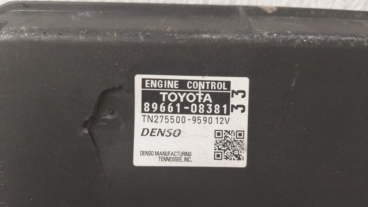 2013-2014 Toyota Sienna Engine Computer Ecu Pcm Ecm Pcu Oem 89661-08381 83105 - Oemusedautoparts1.com