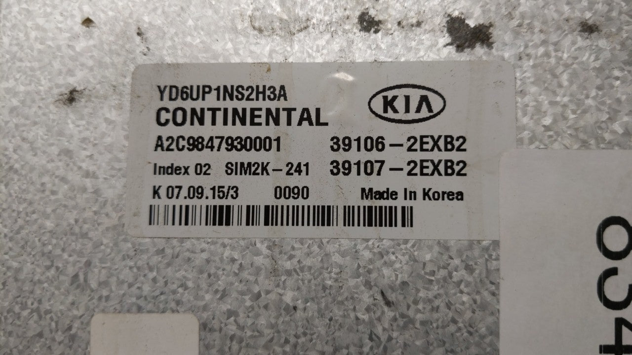 2016-2016 Kia Forte Engine Computer Ecu Pcm Ecm Pcu Oem 83413 - Oemusedautoparts1.com