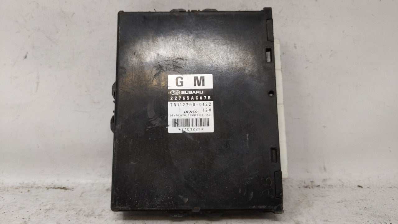 2012 Subaru Legacy PCM Engine Computer ECU ECM PCU OEM P/N:22765AC67B Fits OEM Used Auto Parts - Oemusedautoparts1.com