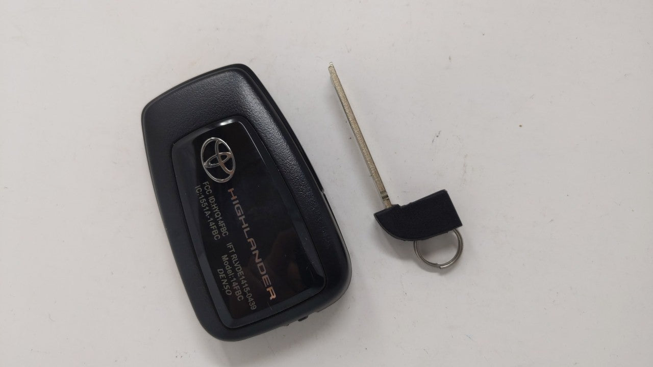 Toyota Highlander Keyless Entry Remote Fob Hyq14fbc G 231451-0351 4 - Oemusedautoparts1.com