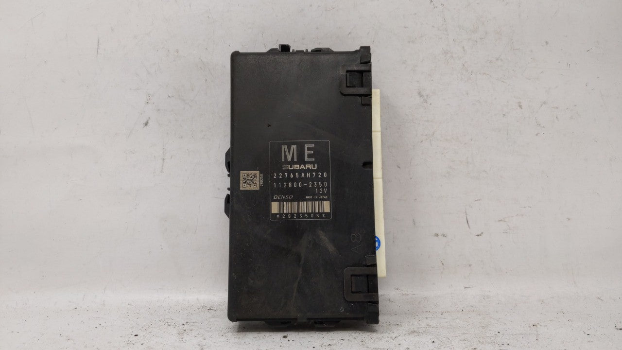 2016 Subaru Impreza PCM Engine Computer ECU ECM PCU OEM P/N:22765AH192 Fits OEM Used Auto Parts - Oemusedautoparts1.com