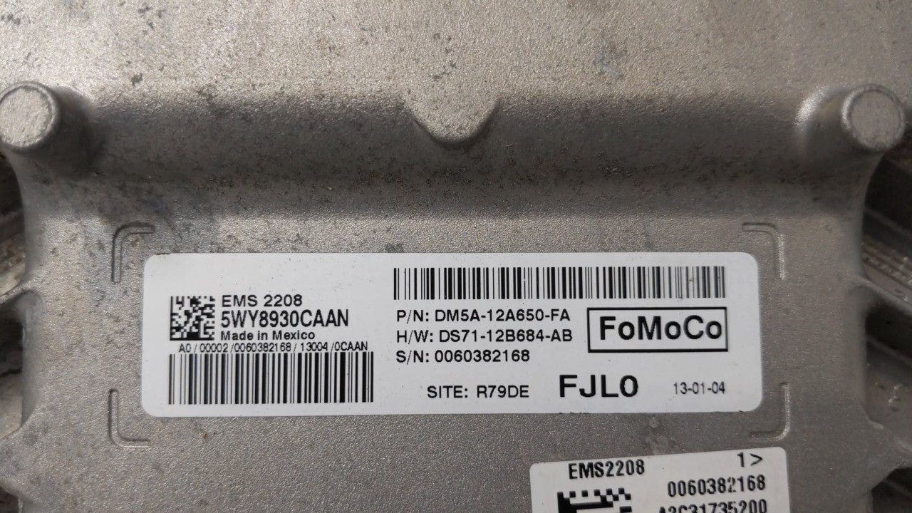 2013-2013 Ford C-max Engine Computer Ecu Pcm Ecm Pcu Oem 84436 - Oemusedautoparts1.com