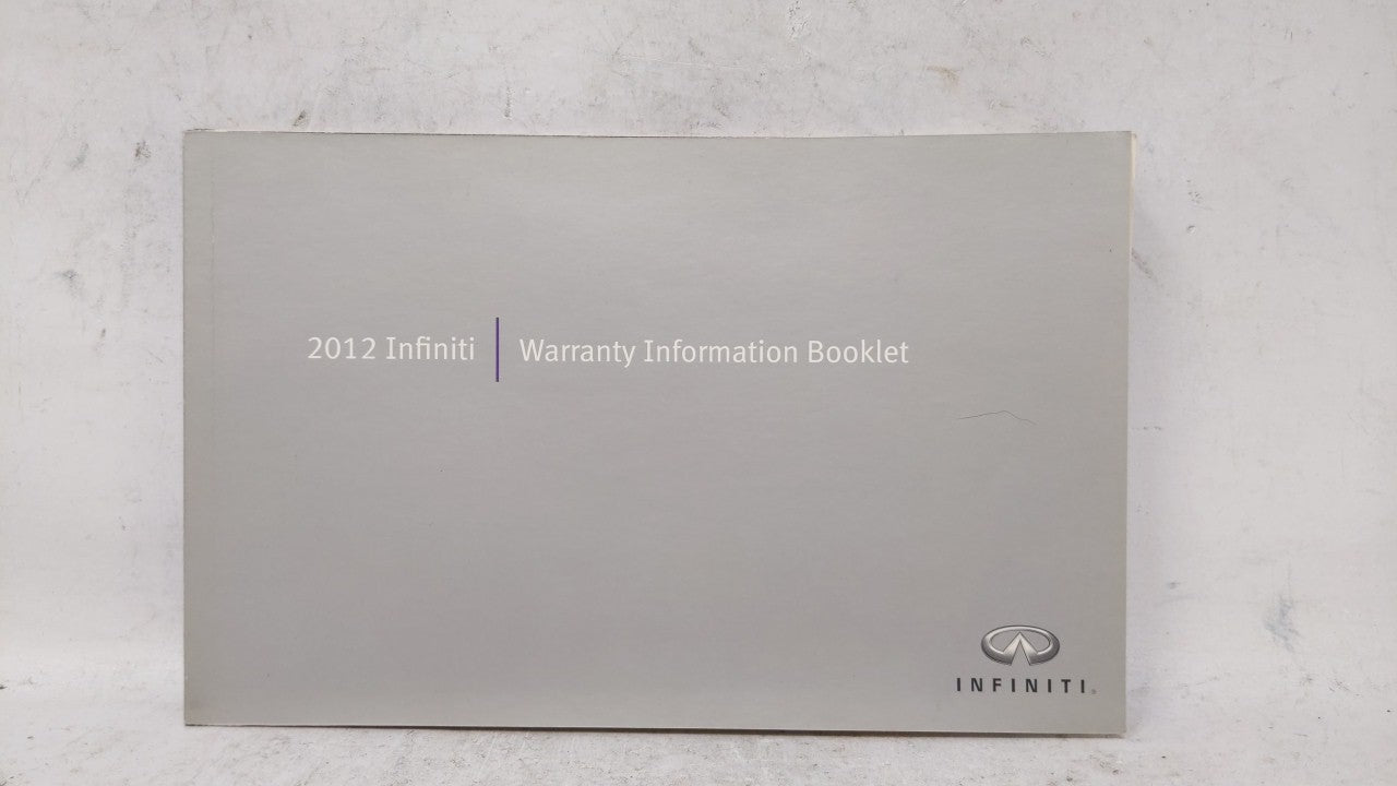 2012 Infiniti M37 Owners Manual Book Guide OEM Used Auto Parts - Oemusedautoparts1.com