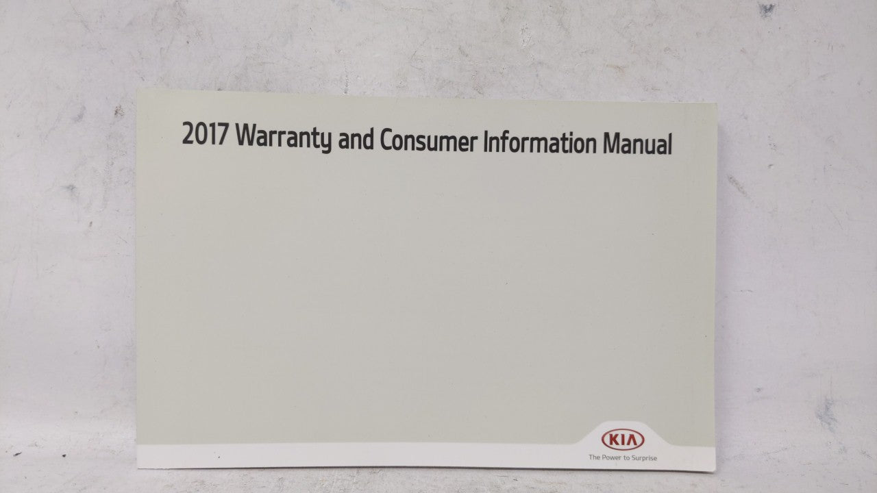 2017 Kia Optima Owners Manual Book Guide OEM Used Auto Parts - Oemusedautoparts1.com