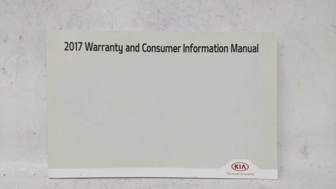 2017 Kia Optima Owners Manual Book Guide OEM Used Auto Parts - Oemusedautoparts1.com