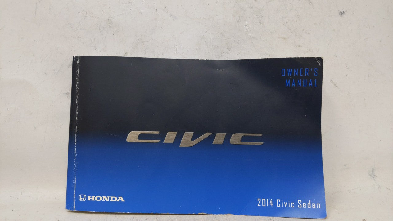 2014 Honda Civic Owners Manual Book Guide OEM Used Auto Parts - Oemusedautoparts1.com