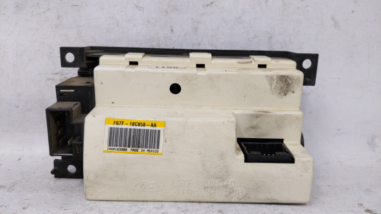 1995-2001 Ford Explorer Climate Control Module Temperature AC/Heater Replacement P/N:F67F-18C858-AA Fits OEM Used Auto Parts - Oemusedautoparts1.com