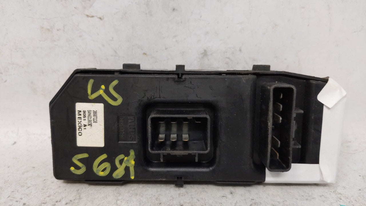 2010-2012 Chevrolet Malibu Master Power Window Switch Replacement Driver Side Left P/N:15902664 20952783 Fits 2010 2011 2012 OEM Used Auto Parts - Oemusedautoparts1.com