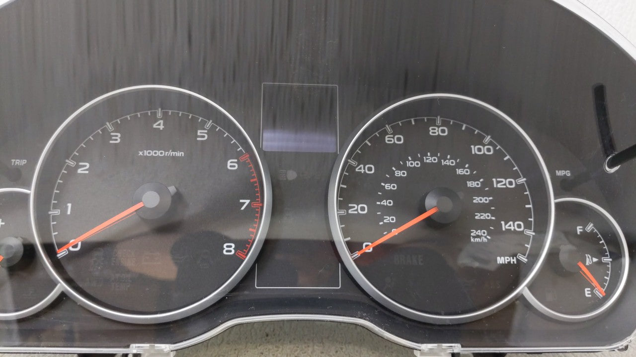 2013-2014 Subaru Legacy Instrument Cluster Speedometer Gauges P/N:85004AJ01A Fits 2013 2014 OEM Used Auto Parts - Oemusedautoparts1.com