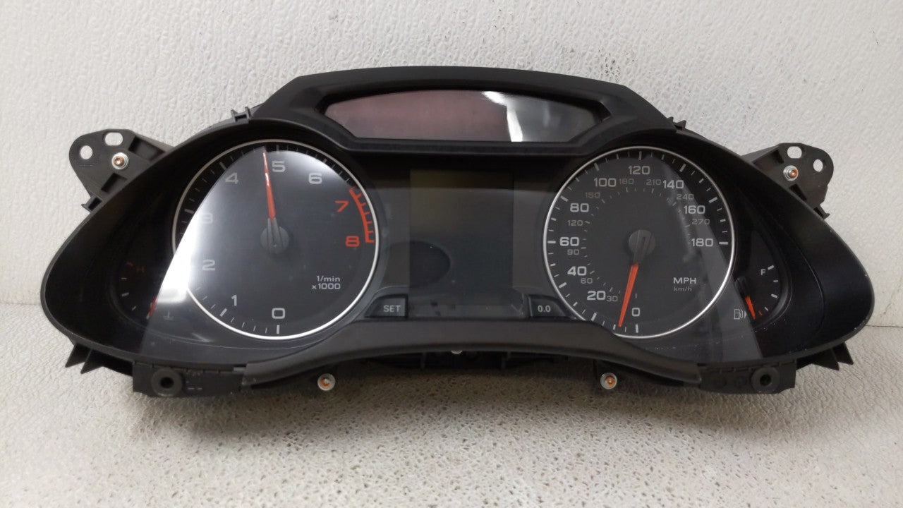 2010-2012 Audi A4 Instrument Cluster Speedometer Gauges P/N:8K0920950H 8K0 920 950 E Fits 2010 2011 2012 OEM Used Auto Parts - Oemusedautoparts1.com